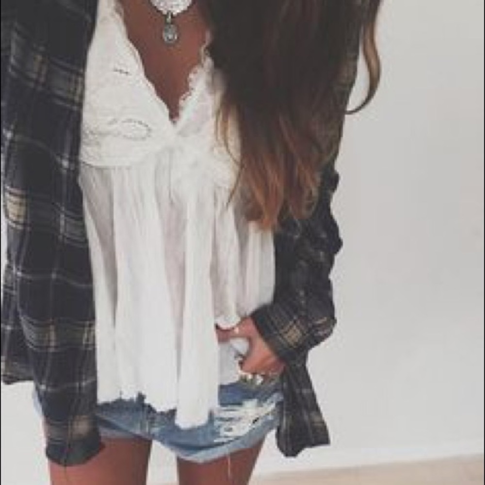 AEO Destroyed Boyfriend Flannel